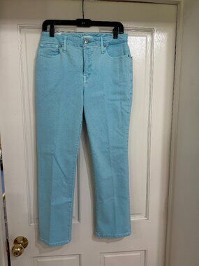 NWT $159 Good American Pale Aqua Blue Jeans sz 6/28